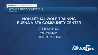 Non-lethal wolf deterrent training happening in Buena Vista Wednesday evening