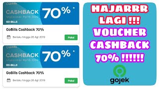 PROMO VOUCHER GOJEK CASHBACK 70% 2019 !!!