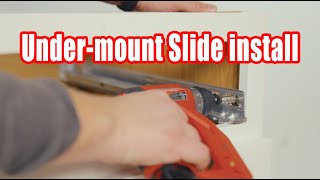 How to Install Blum Tandem Under mount Slides