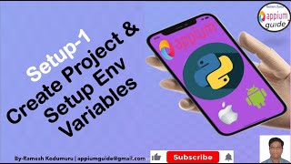 [Appium/Python Tutorial] Part-16 :Add/Setup "Python" Path(Env Variables) & Create a Project