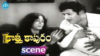 Kotta Kapuram Movie Scenes - Krishna Meets His Wife || Chandra Mohan || Gummadi
