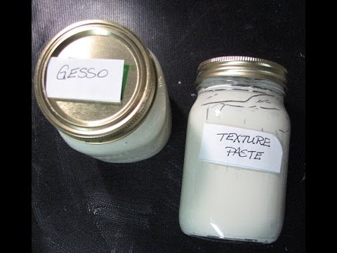 Homemade Gesso and Texture Paste Homemade Gesso and Texture Paste