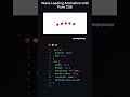 wave loading animation with pure css #coding #shorts #ytshorts #css #cssanimation #loading #loaders