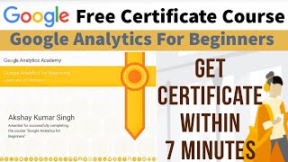 Google Free Certificate Course | Google Analytics for Beginners Assessment Answer | Full Marks🙂☺️😊