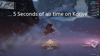 How to get 5 seconds of air time on kdrive