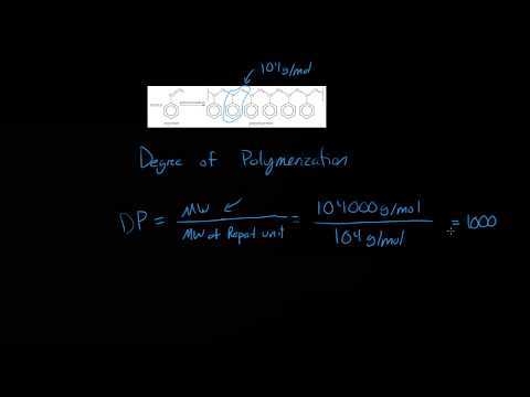 How do you find the average degree of polymerization?