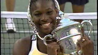 1999 US Open - Serena Williams with the trophy