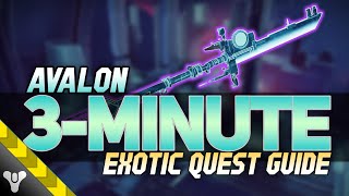 AVALON GUIDE // 3-Minute Vexcalibur Exotic Quest Walkthrough #destiny2 #guide #portal