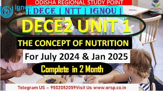 DECE2 UNIT 1 | DECE Live Class  | JULY 2024 \u0026 JAN 2025 | IGNOU |DECE ASSIGNMENT \u0026 PROJECT |