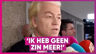 Wilders is boos, wil kabinet opblazen