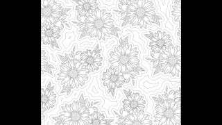 seamless sunflower burst cut tumbler wrap, Cricut