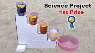 Inspire award science project working model || Water purification working model