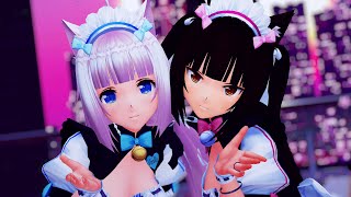 【ネコぱらMMD】『愛包ダンスホール』ショコラちゃん＆バニラちゃん【4K 60fps h265】