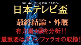 【最終結論・外厩】日本テレビ盃 2021 ダノンファラオの取捨を詳細に分析！推奨馬はこの馬だ！【中央競馬重賞予想】