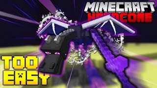 Beating the Ender Dragon in Hardcore Minecraft is TOO EASY! (#7)