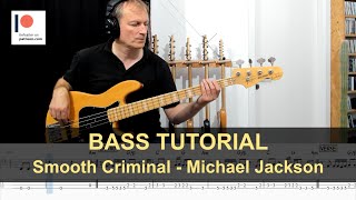 Smooth Criminal - Michael Jackson | Bass Tutorial (Sheet + TABs)