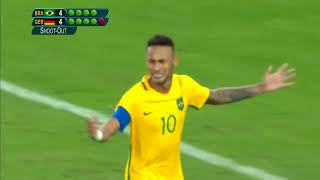 Neymar penalty Rio 2016 Olympic Games (Brazil vs Germany)