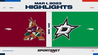 NHL Highlights | Coyotes vs. Stars - March 1, 2023