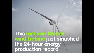 This massive Danish wind turbine just smashed the 24 hour energy production record