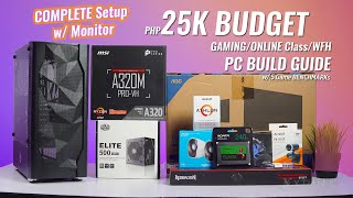 VLOG: 25K BUDGET PC Build Guide 2021 COMPLETE Setup w/ Monitor Gaming/Online Class/WFH