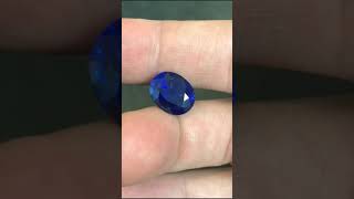 10.76ct Royal Blue Heated Sapphire Asteria Diamonds