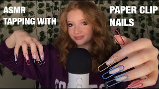 ASMR Tapping With Paper Clip Nails