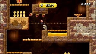 New Super Mario Bros. U -- Stoneslide Tower Climb (Gold Medal)