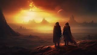 Horizon's Embrace: A Sci-Fi Sunset Odyssey | Fire Side Chants