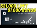 $21,000 Chase Ink Business Unlimited Card with $1,000 Bonus (My Story)