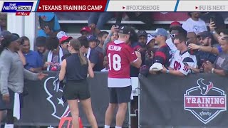 Houstonians cheer on Texans at training camp