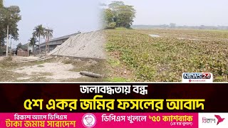 সড়ক বিভাগের অদূরদর্শিতায় জলাবদ্ধ শরীয়তপুরের শত শত হেক্টর ফসলি জমি | News24