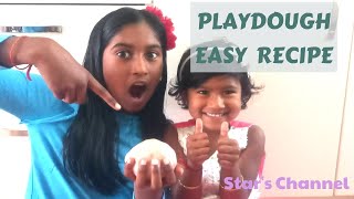 Play Dough Easy Recipe | No cook play dough | kids  best activities [5 ingredients only]