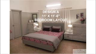 7 MCSIDT - Small bedroom layout design - 11' x 11'-6\