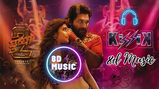 KISSIK 8d music (Hindi) | Pushpa 2 The Rule | Allu Arjun | Sukumar | Sreeleela | DSP|pushpa new song