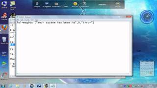 How to make error box/message box using Notepad.
