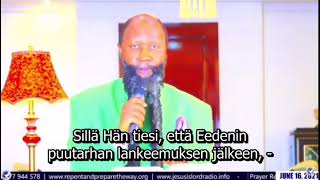 Profeetta Dr. Owuor - JUMALALLA ON NOLLATOLERANSSI SYNNILLE TAIVAASSA