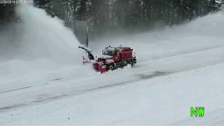 MnDOT | Snow blowers on I-35, Ellendale