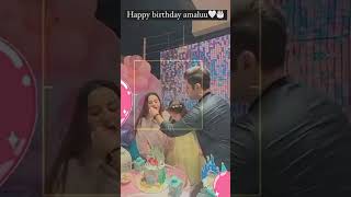 Amal muneeb celebrating 🎂 #birthday #amal #youtubeshorts #india