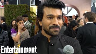 Golden Globes 2023 Red Carpet Interview with Ram Charan | Entertainment Weekly