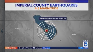 Swarm of earthquakes shake Southern California desert