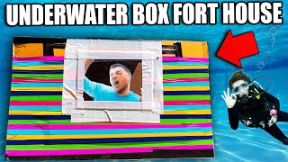 ULTIMATE UNDERWATER BOX FORT HOUSE! Box Fort Submarine CHALLENGE
