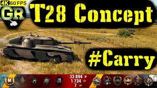 World of Tanks T28 Concept Replay - 9 Kills 4K DMG(Patch 1.4.0)