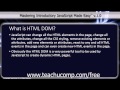 JavaScript Training Tutorial What is HTML DOM?
