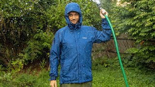 Recycled and Recyclable. The Rab Downpour Eco Waterproof Jacket