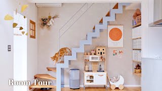 SUB [Japanese house tour]A cute house where you can live with a cat and twin children