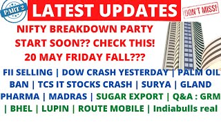 LATEST SHARE MARKET NEWS💥20 MAY💥ROUTE MOBILE💥TCS AND IT STOCK CRASH💥ADANI WILMAR💥SUGAR GRM PART-2