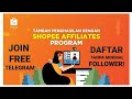 CARA TAMBAH PENGHASILAN TANPA MODAL | Shopee Affiliates TANPA Minimal Follower