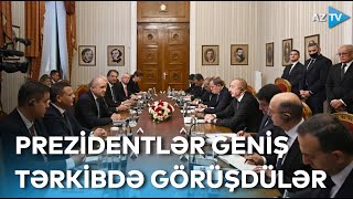 Sofiyada Azərbaycan və Bolqarıstan prezidentlərinin geniş tərkibdə görüşü olub