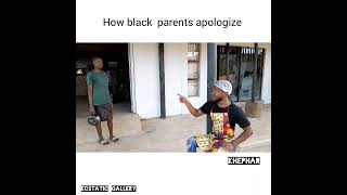 How black parents apologize