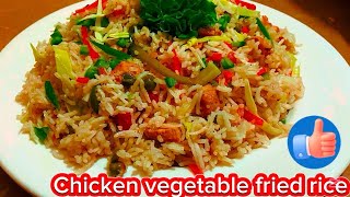 10 minutes rice recipe | Chicken Vegetable Fried Rice | Easy recipe for beginners | Easy to Cook